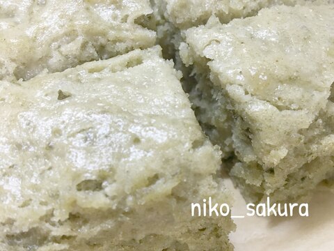 長芋入り！米粉でよもぎ蒸しパン